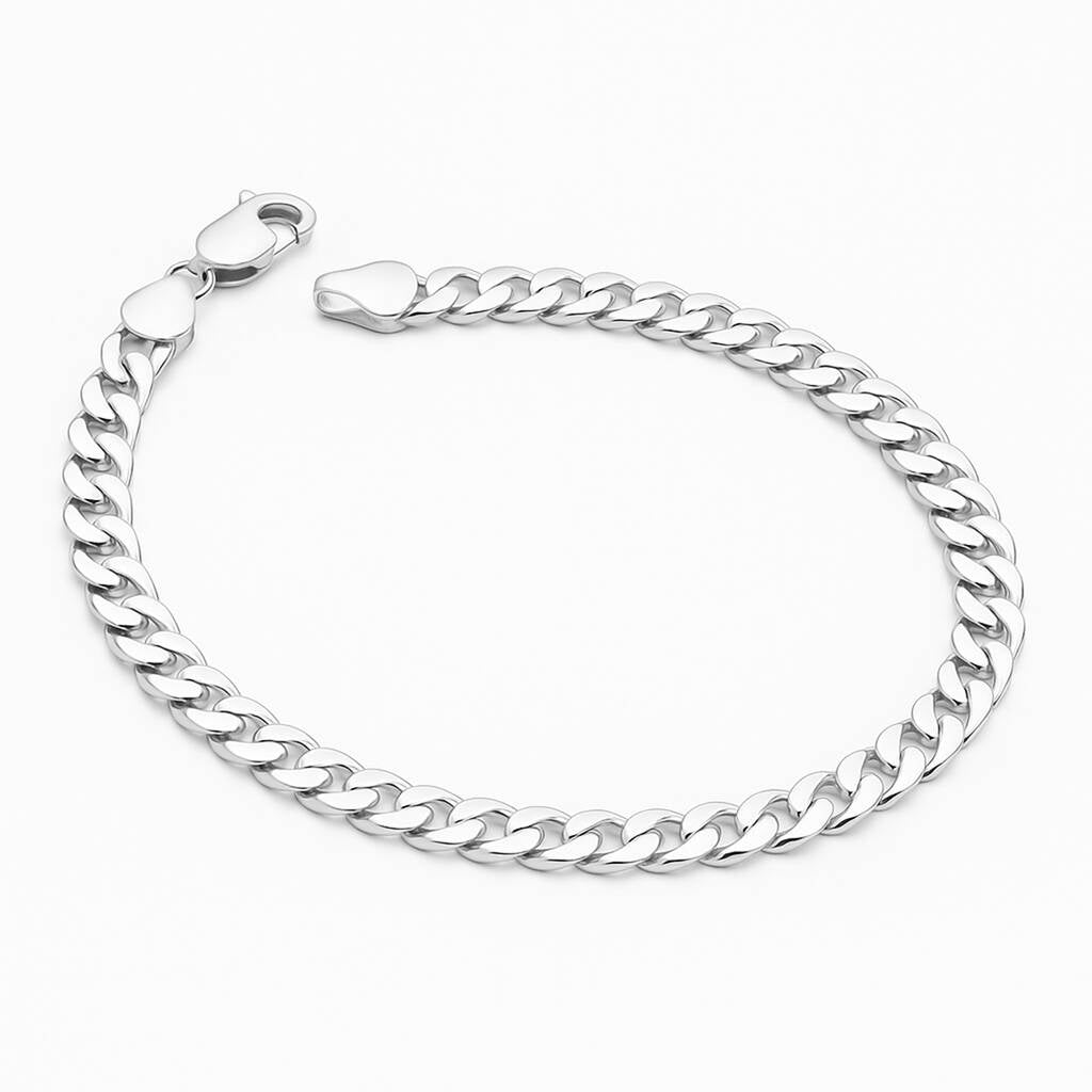Sterling Silver Curb Bracelet