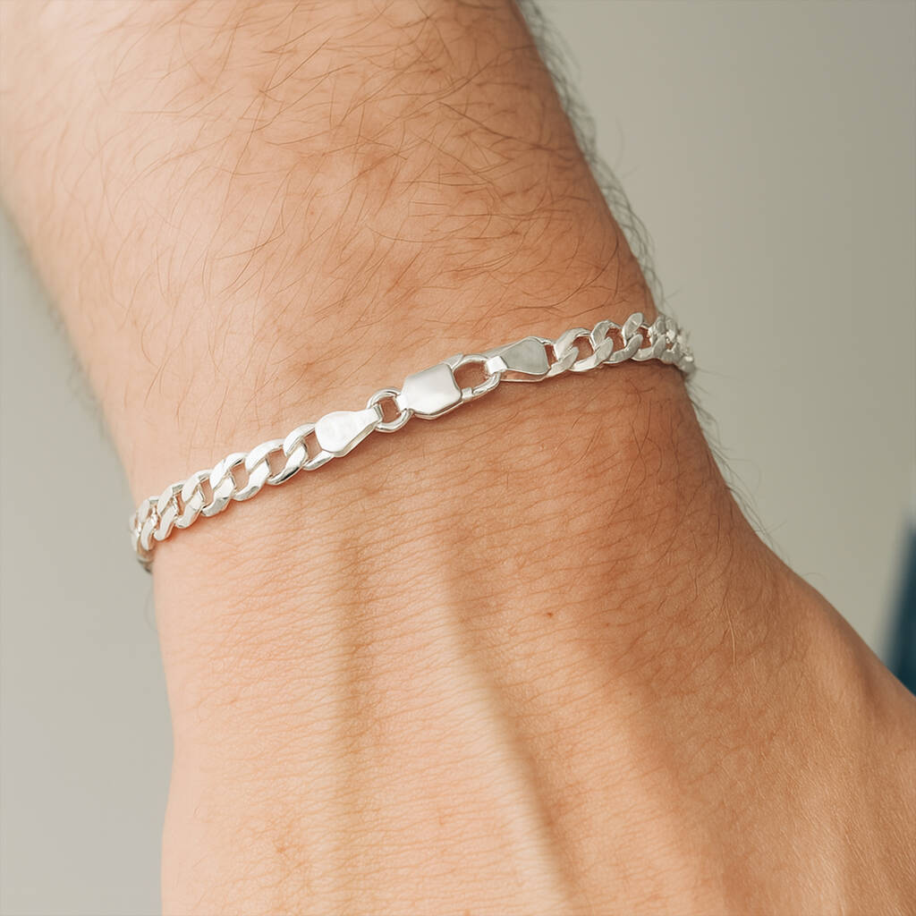 Sterling Silver Curb Bracelet
